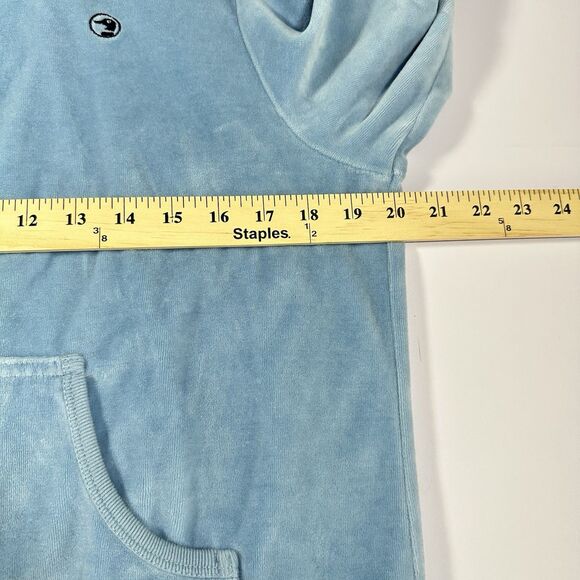 Duck Head Velour Zip Hoodie Jacket Blue 1XJP Women’s Retro Y2K Logo - Picture 9 of 10